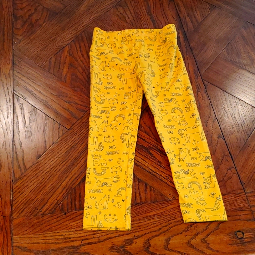 Carter Yellow Animal Print Sweatpants for Girls